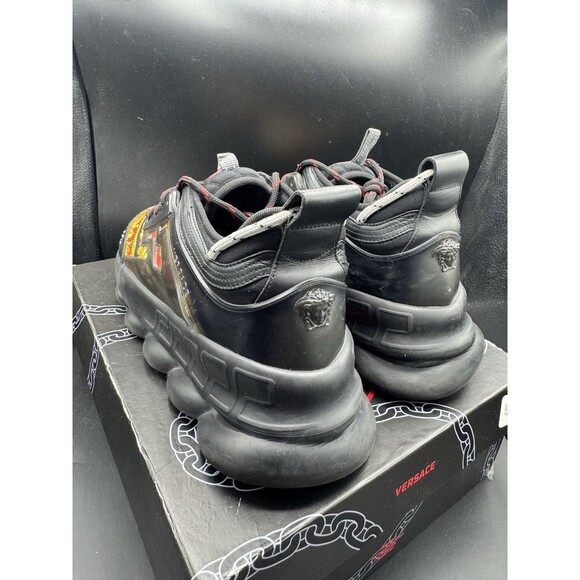 VERSACE Chain Reaction Tessuto St.Heritage+Crosta+Vitello Nero Men’s EU 45 US 12 main image 7